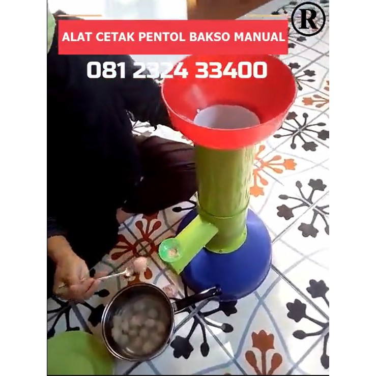 Alat Cetak Cetakan Pentol Bakso Manual Tanpa Listrik Hemat Energi Murah Meriah Ready Shopee Indonesia