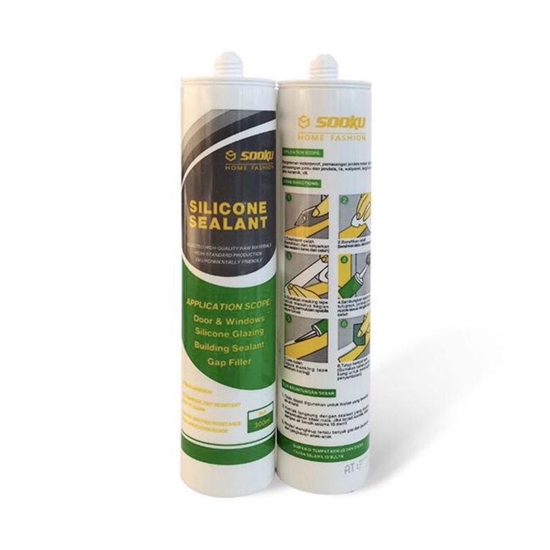 Lem wallpanel wallmoulding Lem anti bocor / Lem sealant / Lem kaca aquarium 300ml per pcs