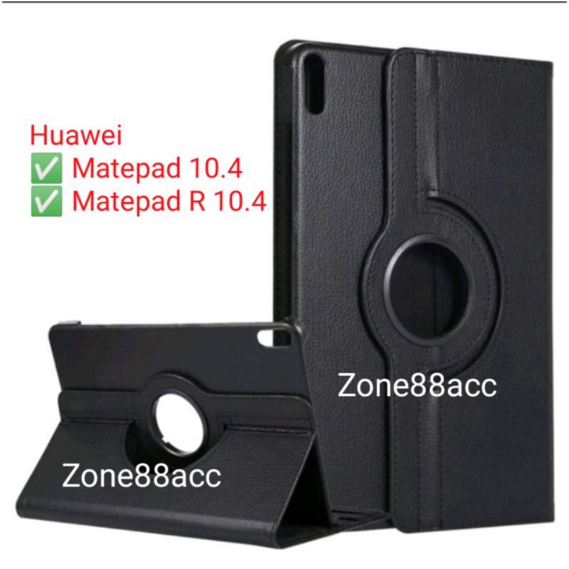 case Huawei Matepad R 10.4 Sarung Rotary Leather Flip Folio Book Cover Buku Casing Smartcase