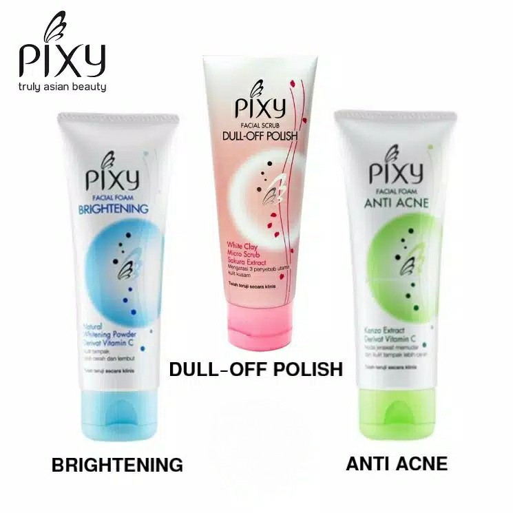 [BPOM] PIXY FACIAL FOAM 100 GR SABUN PEMBERSIH WAJAH BRIGHTENING, ANTI ACNE