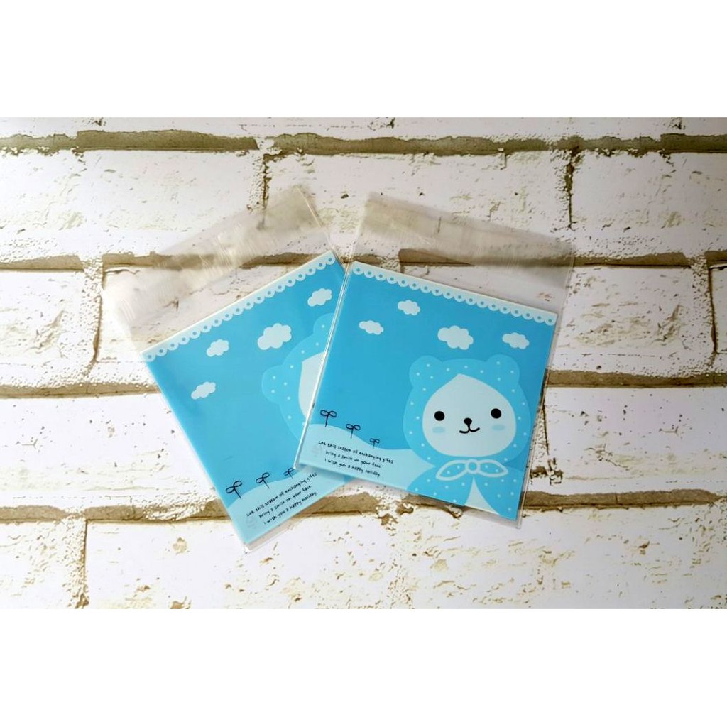 

Plastik Fancy Cookies - Kue - Permen - Accessories Bunny Hood Blue 10x10