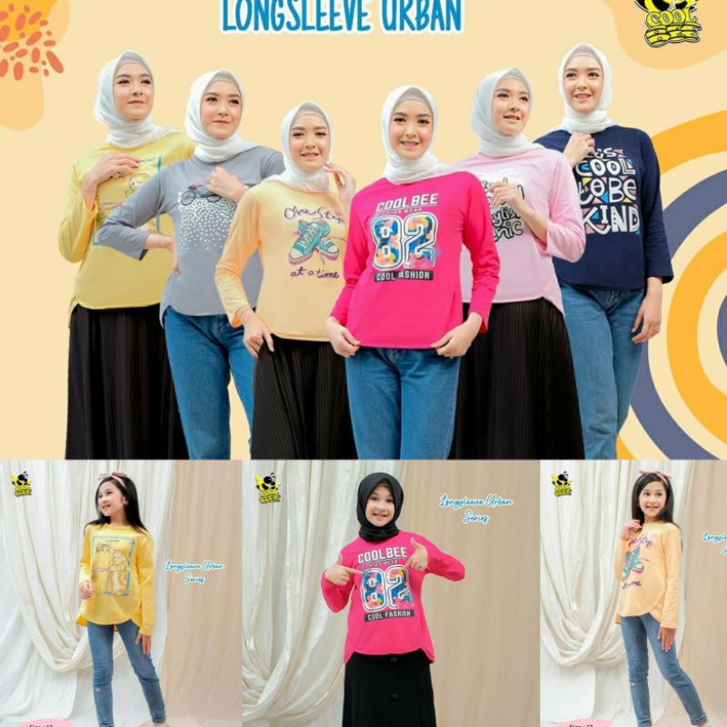 Kaos Lengan Panjang Teeneger Atasan Anak Tanggung Longsleeve Atasan Kaos Remaja Urban Coolbee