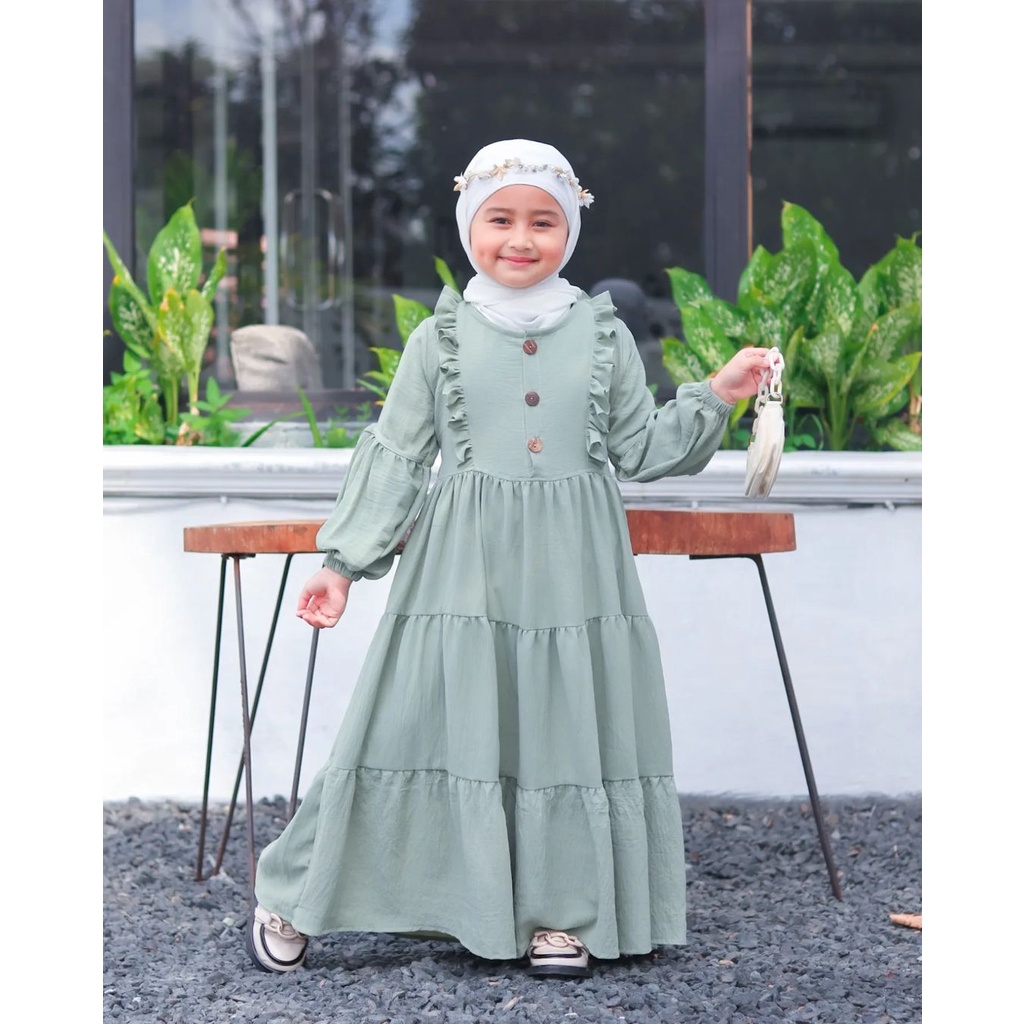 Grosir NEWZORA Gamis Anak Zarina Usia 3-5 tahun Keren