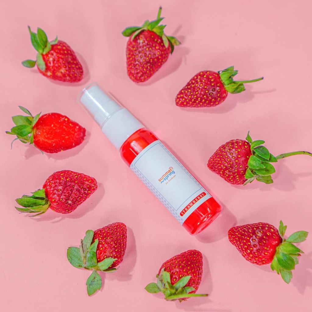 SummerSpring Spray Pengharum Mobil AC Aroma Strawberry Pewangi Ruangan Kamar Parfum Kamar Mandi