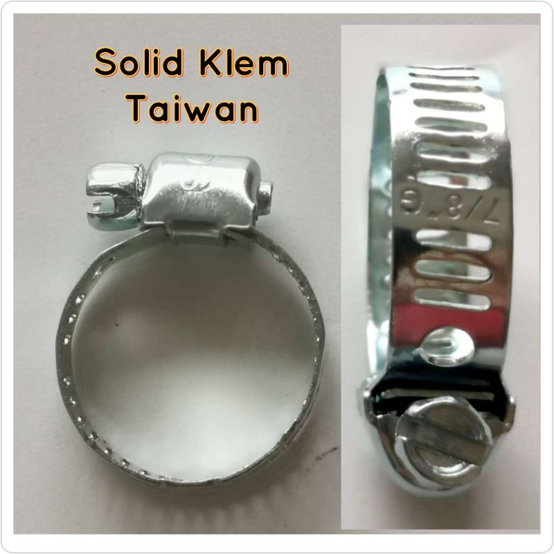 Solid Klem Selang Regulator Gas Taiwan per Pcs