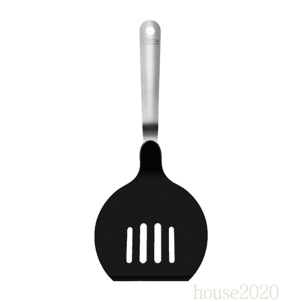 [HOUSE2020]Spatula Slotted Nylon Egg Turner with Stainless Steel Handle Non-Stick Pancake Flipper Tool for Kitchen