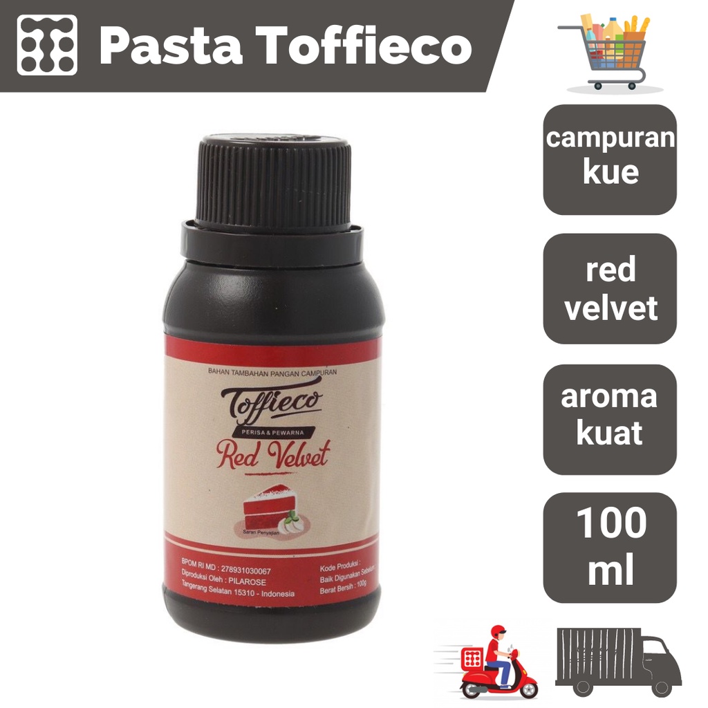 

Pasta Toffieco Red Velvet 100 Gram