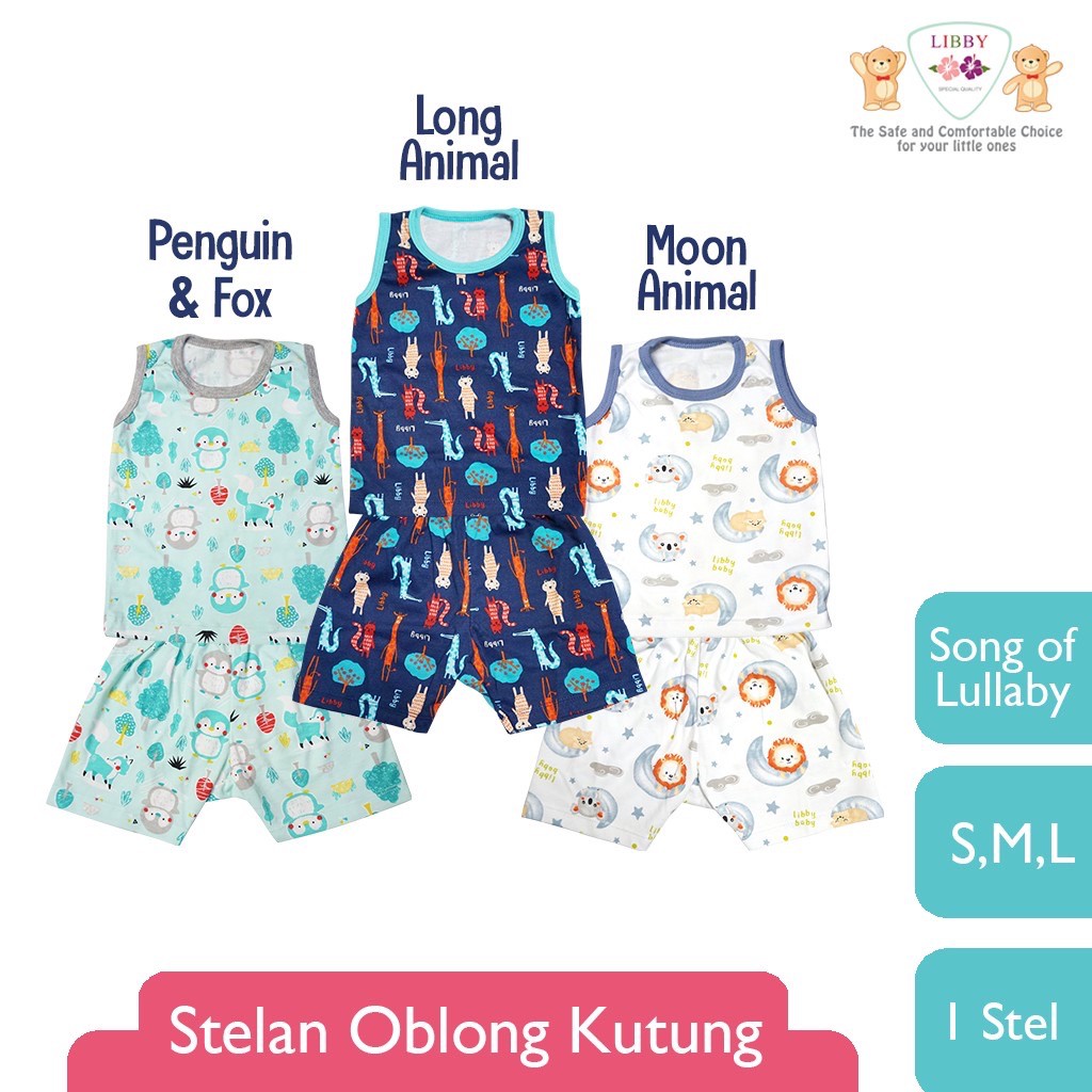 Libby Lullaby Oblong Singlet &amp; Celana Pendek