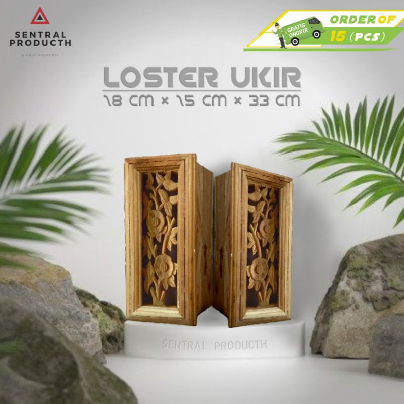 Loster Kayu Ukir Jati/Ventilasi kayu ukir ( minimal pemesnan 10 pcs )