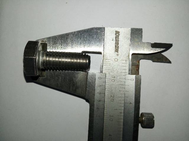 Baut hex M10 x 25 (2,5cm) stainless 304