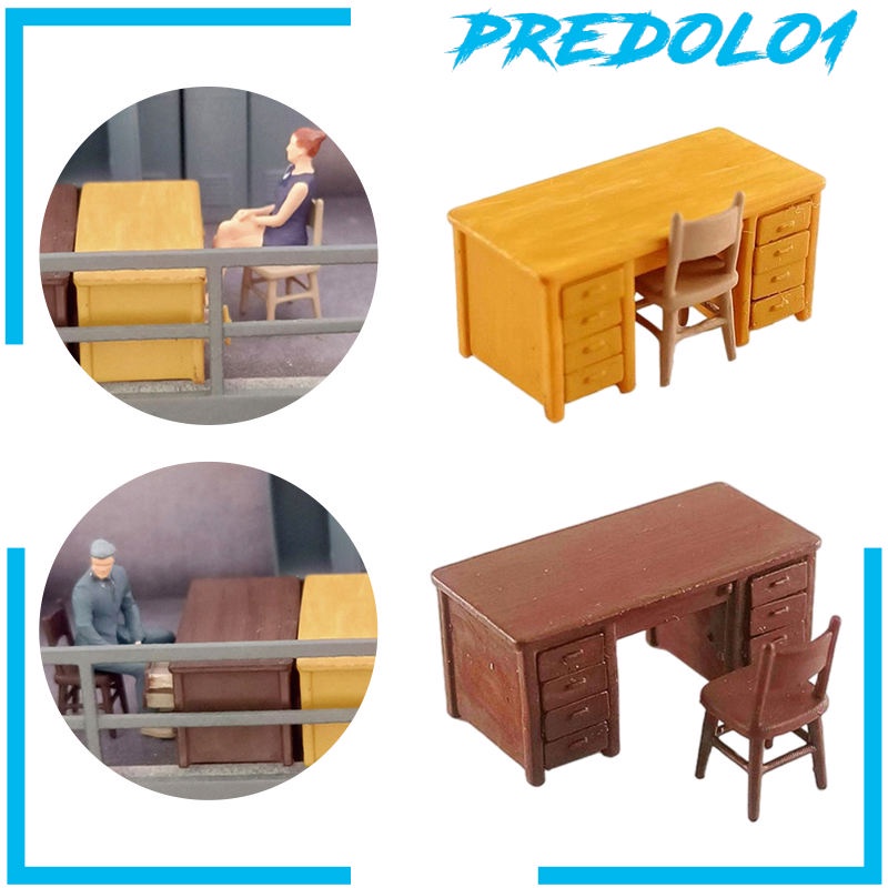 (Predolo1) 2pcs Miniatur Mobil Diorama Skala 1 / 64
