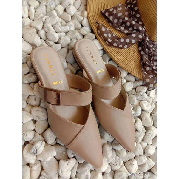 Sandal wanita flat vinnci Nania by shabi.shoes