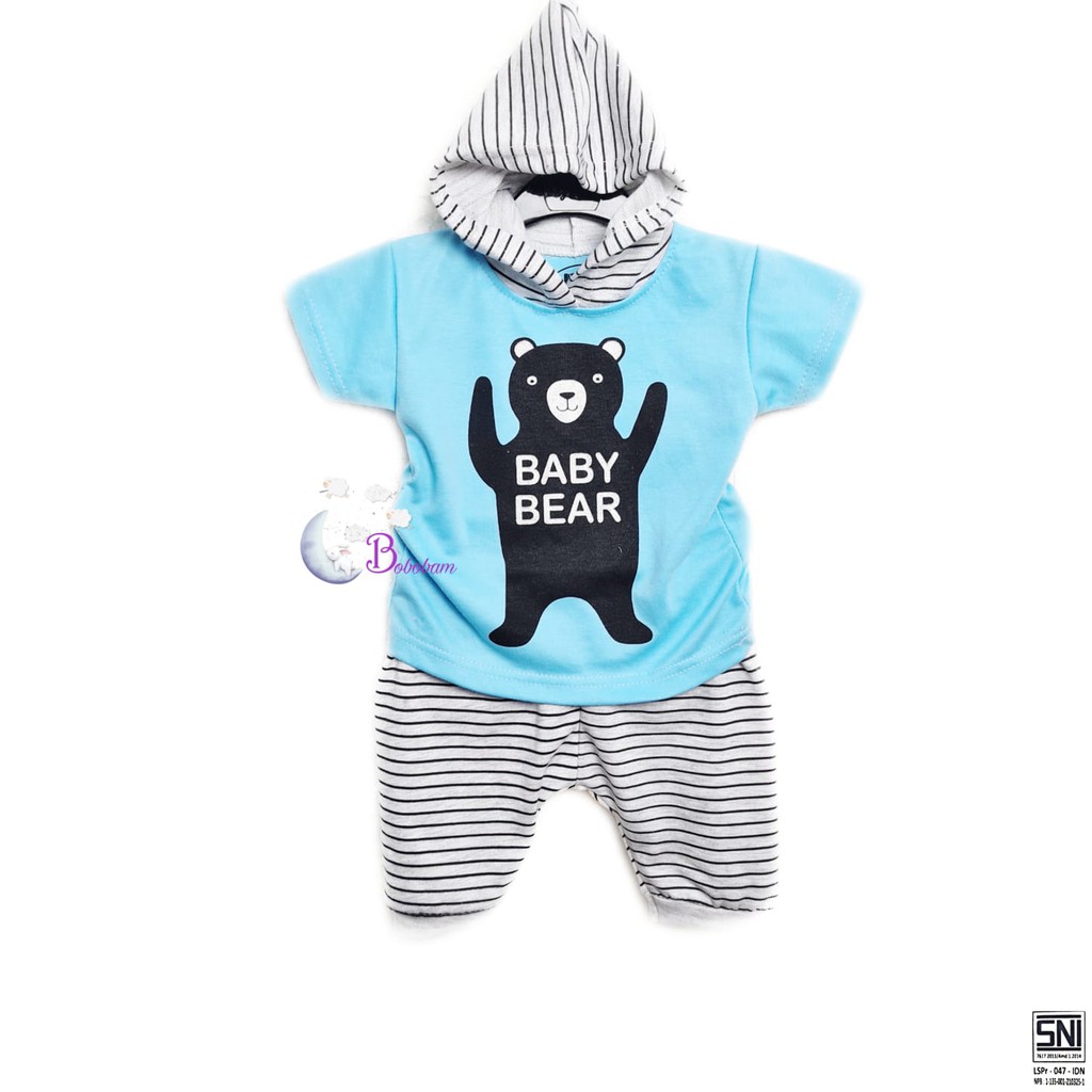 BAJU BAYI BOBOBAM BABY BEAR SETELAN ANAK LAKI-LAKI / SETELAN ANAK HARGA GROSIR