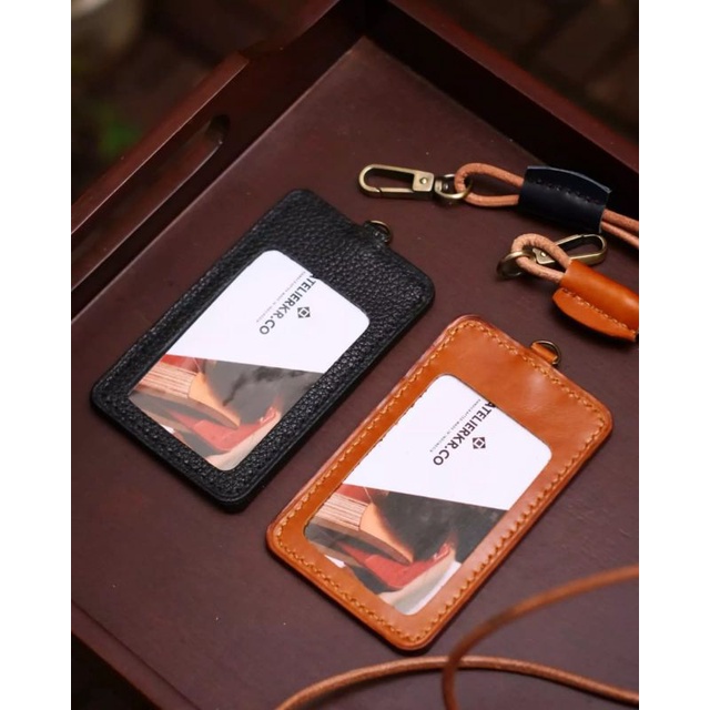 

Id Card Holder kulit asli lanyard ID card