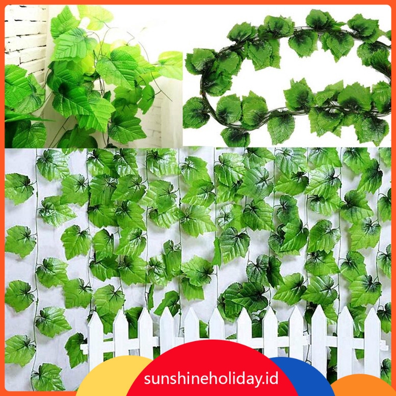 1PC 7.5ft Artificial Ivy Vine Fake Foliage Flower Leaf Plant Garland