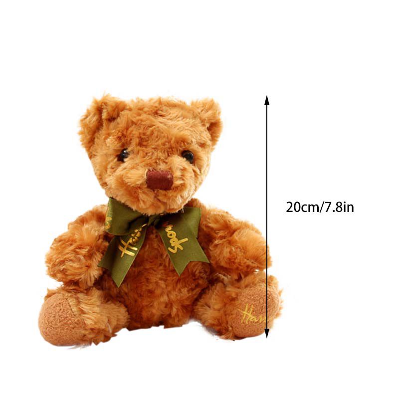 Large 20cm Bear Bucket Cute Teddy Bear Doll Plush Toy Doll Pillow Baby Birthday Christmas Gift