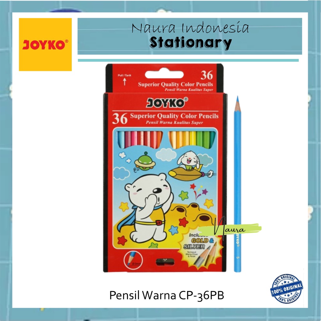 

PENSIL WARNA JOYKO CP-36PB | PENSIL JOYKO 36 WARNA | PENSIL WARNA JOYKO
