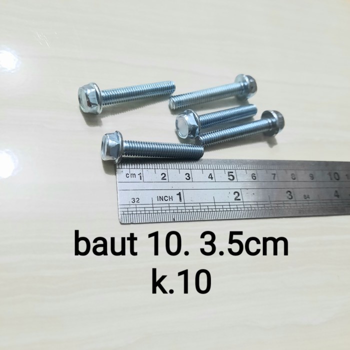 Baut Topi/Baut Flange 10/ 3.5cm