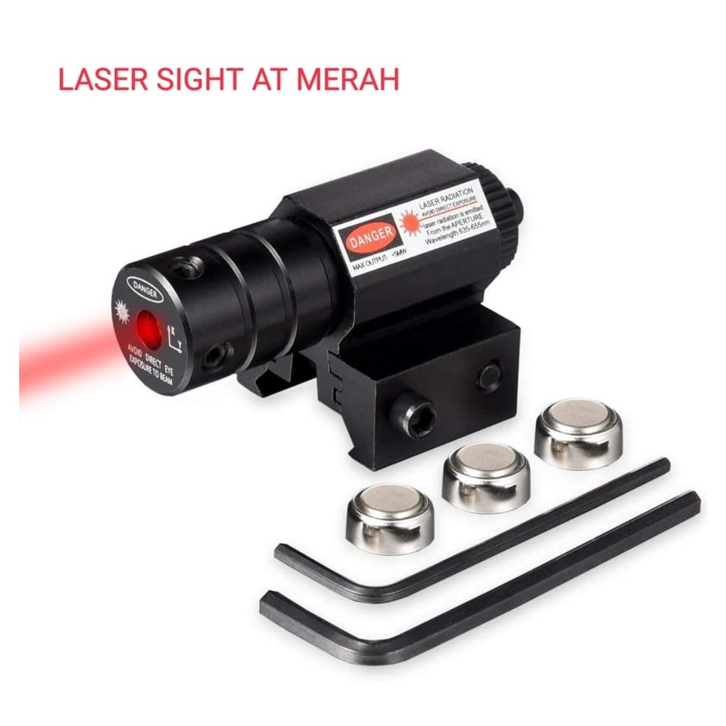 Laser Scope SIGHT AT Merah / Laser Merah / Laser Senapan Merah