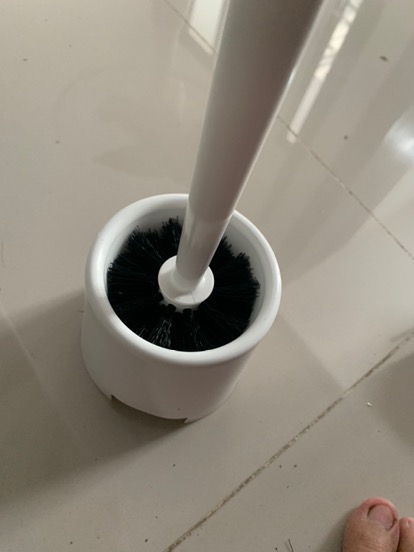 Sikat Toilet Dg Dudukan, Sikat Wc, Toilet Brush, B0lmen !kea-hitam-putih