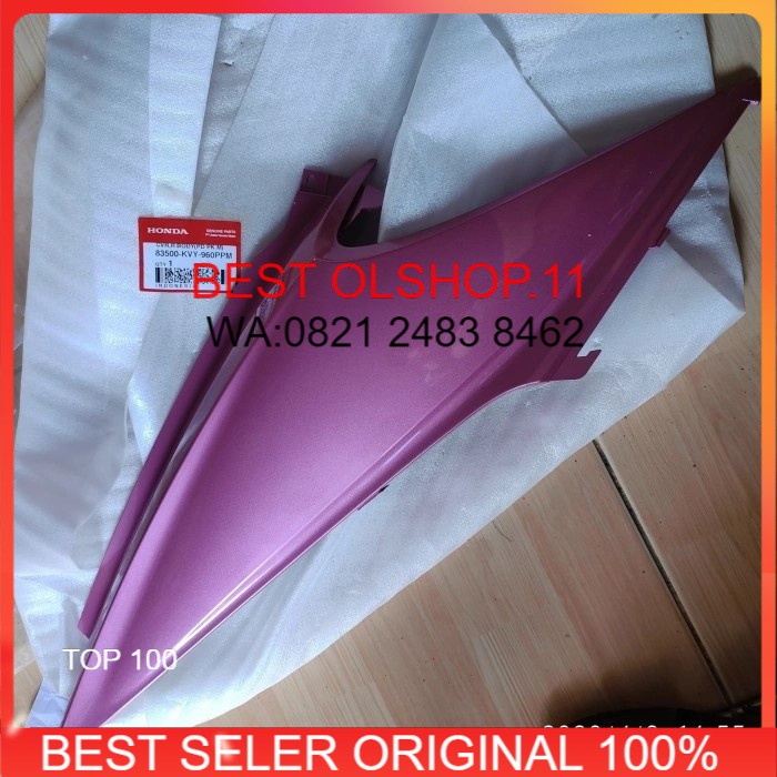 Cover body kanan honda Beat Karbu original Pink