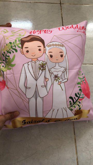 Bantal Custom Wedding Mewah Hijab (wedding Series)