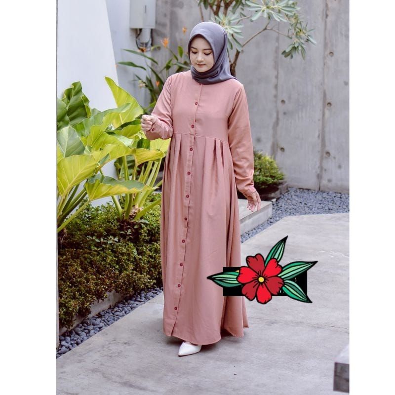 (COD)Zoya dress gamis toryburch dress gamis terbaru