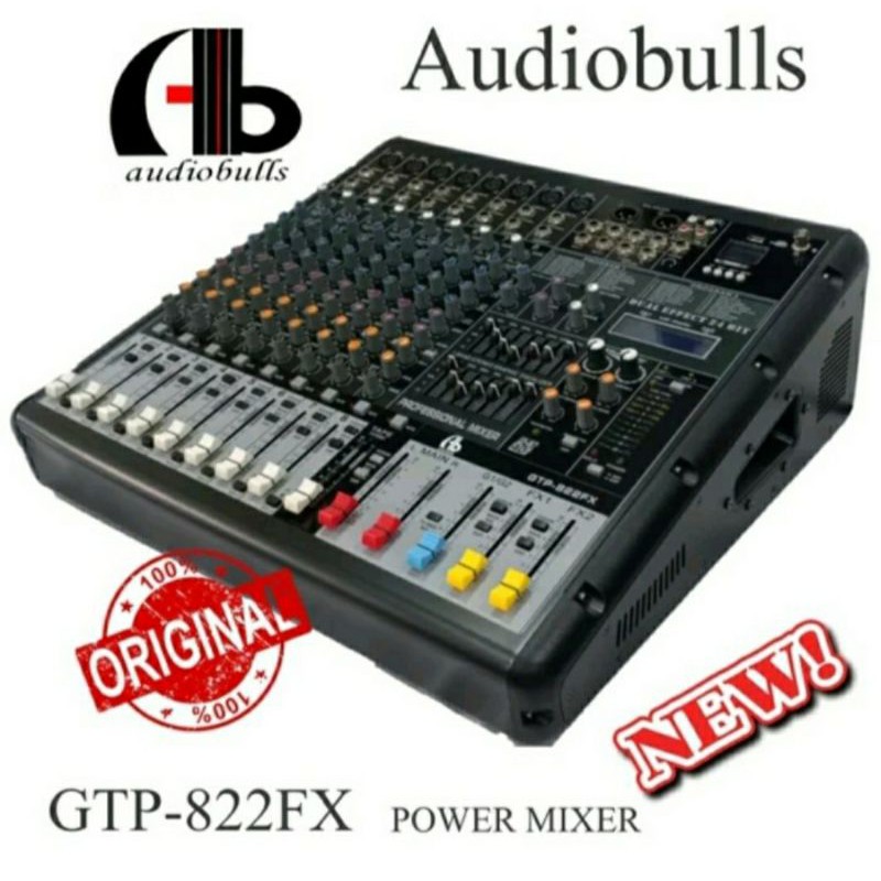 Power Mixer Audio AB Audiobulls GTP-822FX PREMIUM Quality Original