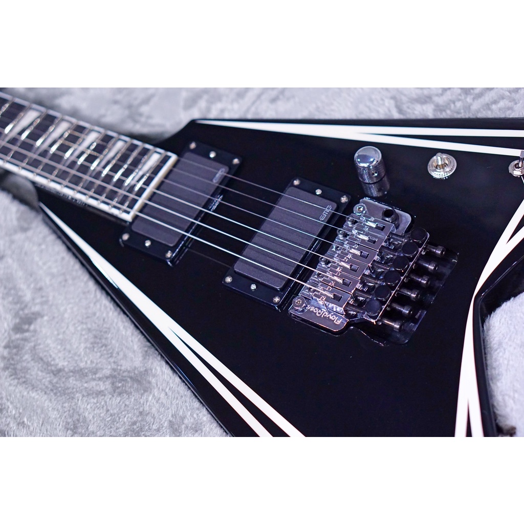 ESP E-II SV/BLK W/ WHITE STRIPE ES5670213