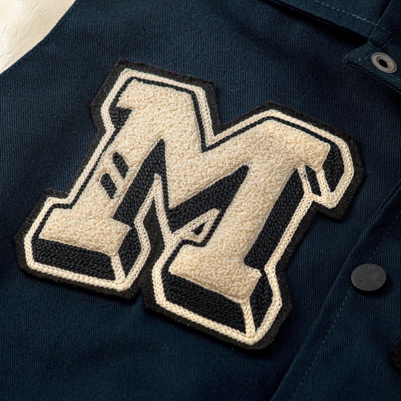 MARQUE.CO BASEBALL VARSITY JACKET - Towel Embordiery, Cotton Twill Material, BASEBALL CHAMP Unisex Jacket