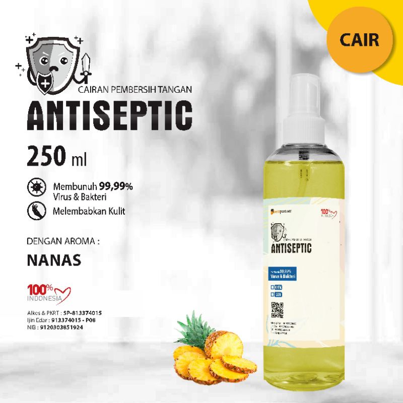 Handsanitizer cair spray 250 ml spray aneka aroma buah