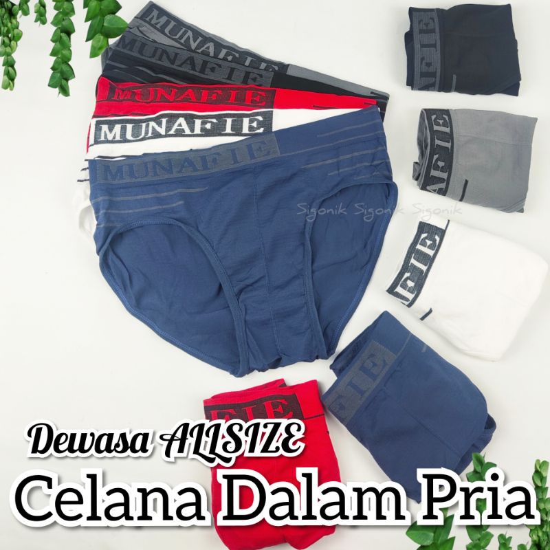 CD Celana Dalam Pria Dewasa Allsize Free size Seamless Sempak Rajut MNF Promo Murah Sigonik