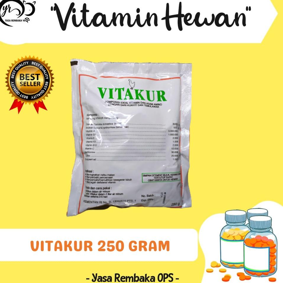 [NJW] VITAKUR 250gr - Vitamin Herbal Hewan Ternak 425