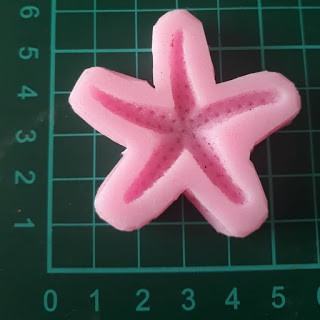 Cetakan Silikon Puding Coklat bintang laut kecil