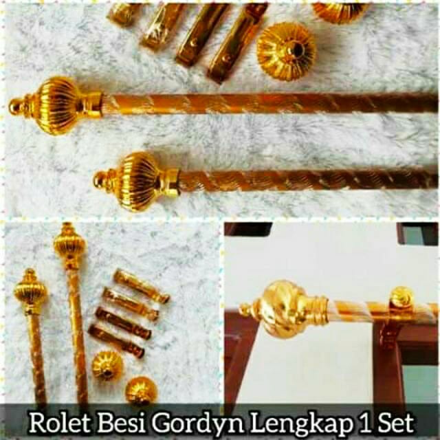 Batang Gorden 1 Set Ukuran 1,5 Meter, 1 meter dan 50cm