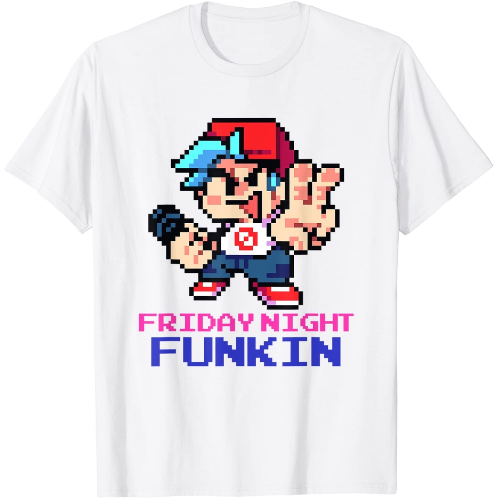 Baju Anak FNF Friday Night Funkin Game Boyfriend Pixel T-Shirt