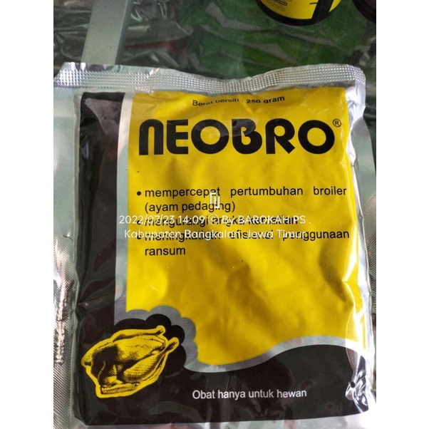 Neo bro 250 g vitamin komplet ayam potong / broiler
