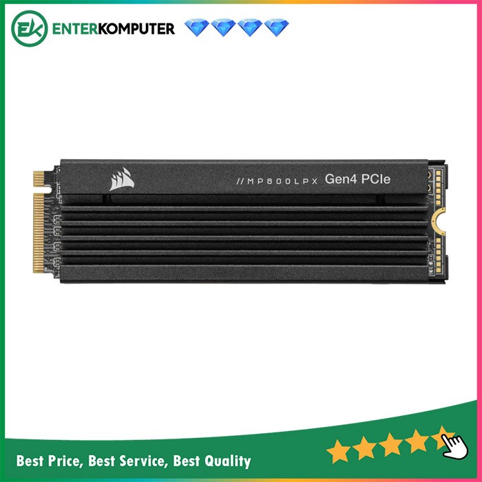 Corsair MP600 PRO LPX 2TB PCIe Gen4 x4 NVMe M.2 SSD - PS5 Compatible