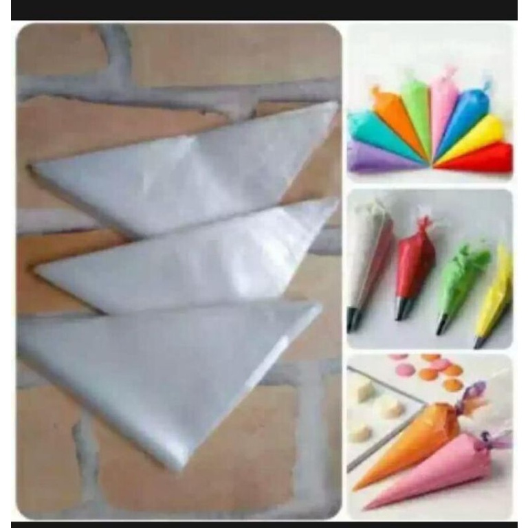 10 pcs plastik kue / plasting segitiga 10 lembar ukuran besar