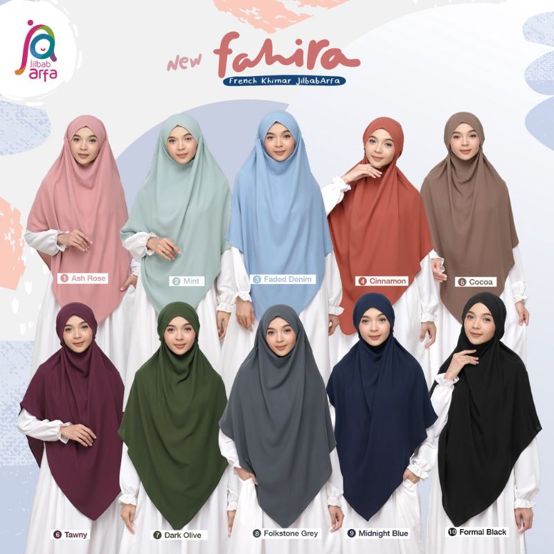 FAHIRA FRENCH KHIMAR JILBAB ARFA / AFRA