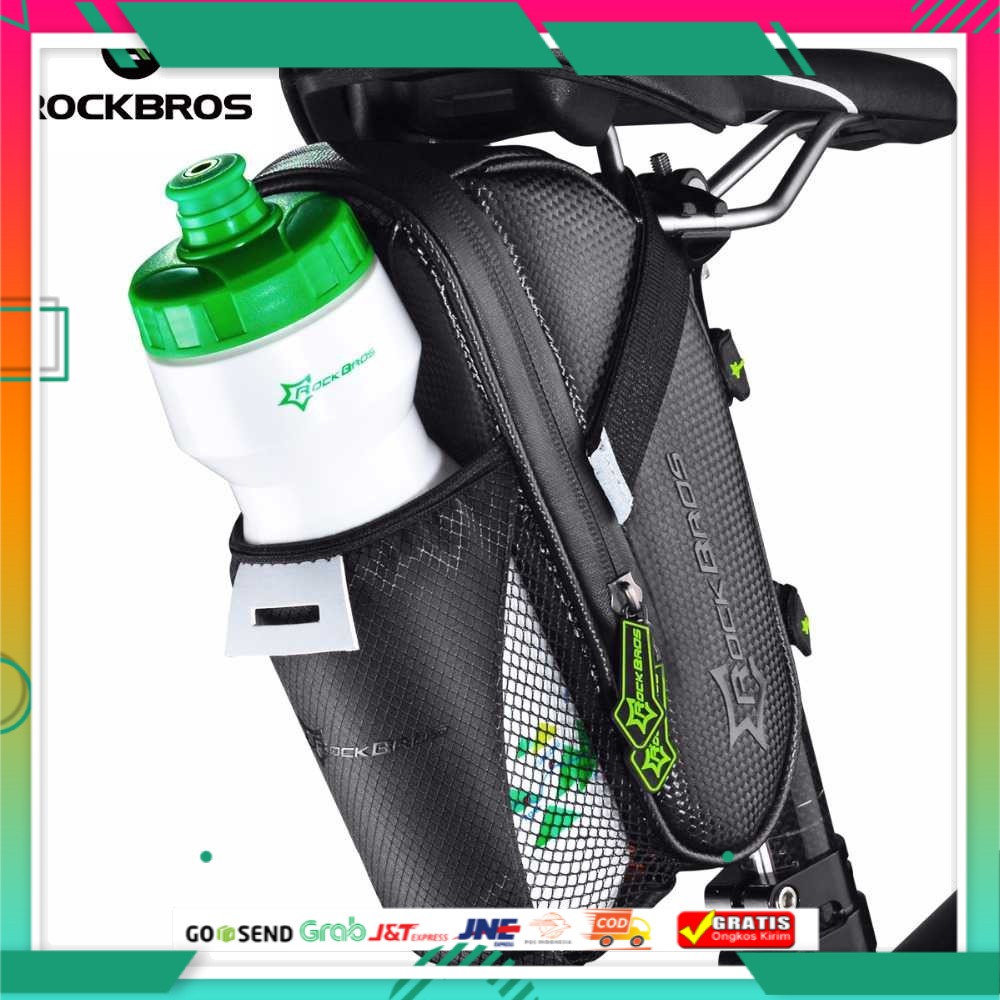 Tas Sepeda Sadle Anti air dengan Holder Botol Minum Rockbros