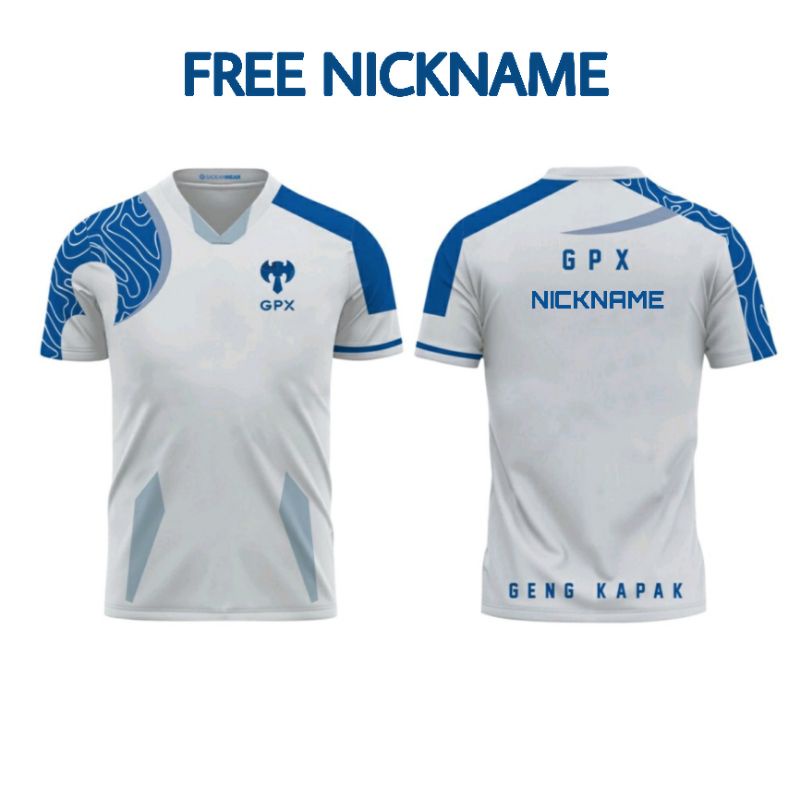 JERSEY GAMING GPX ESPORT MOBILE LEGEND, PUBG, FREEFIRE