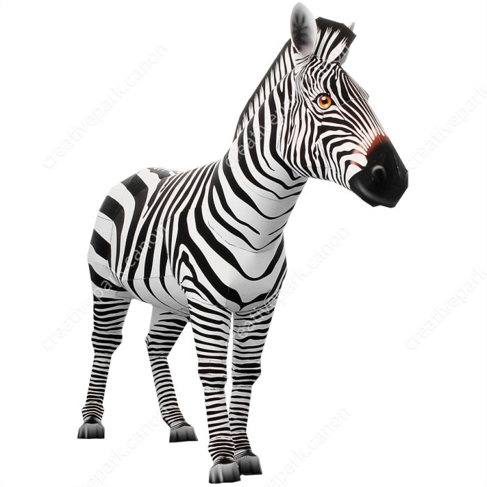 Papercraft DIY Zebra