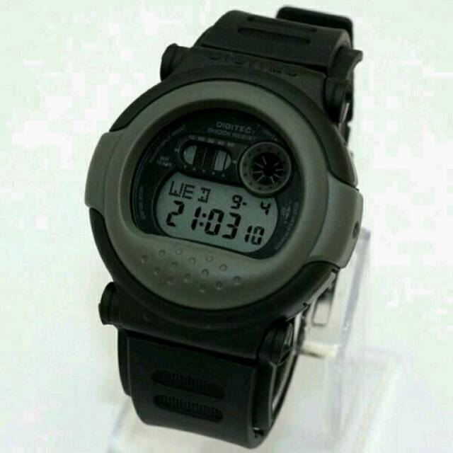 Jam Tangan Digitec DG 2101T Black Grey Original