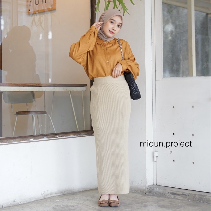 SKINNY SKIRT | ROK SPAN RAJUT PREMIUM | midun.project