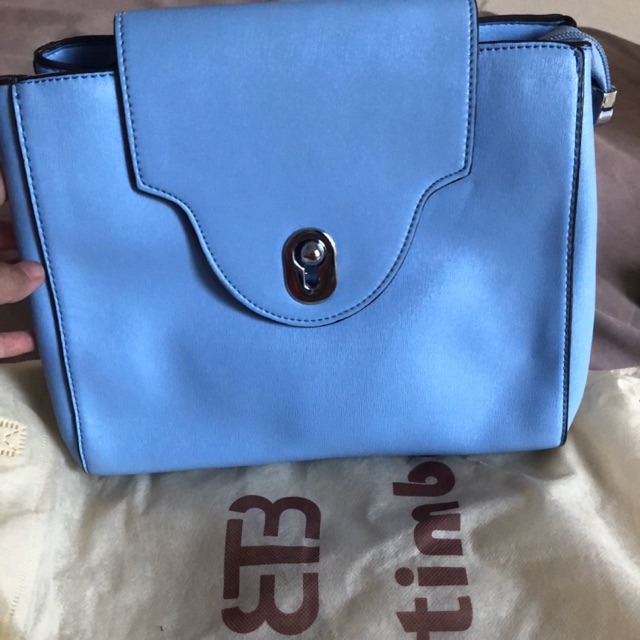 Tas biru F timber