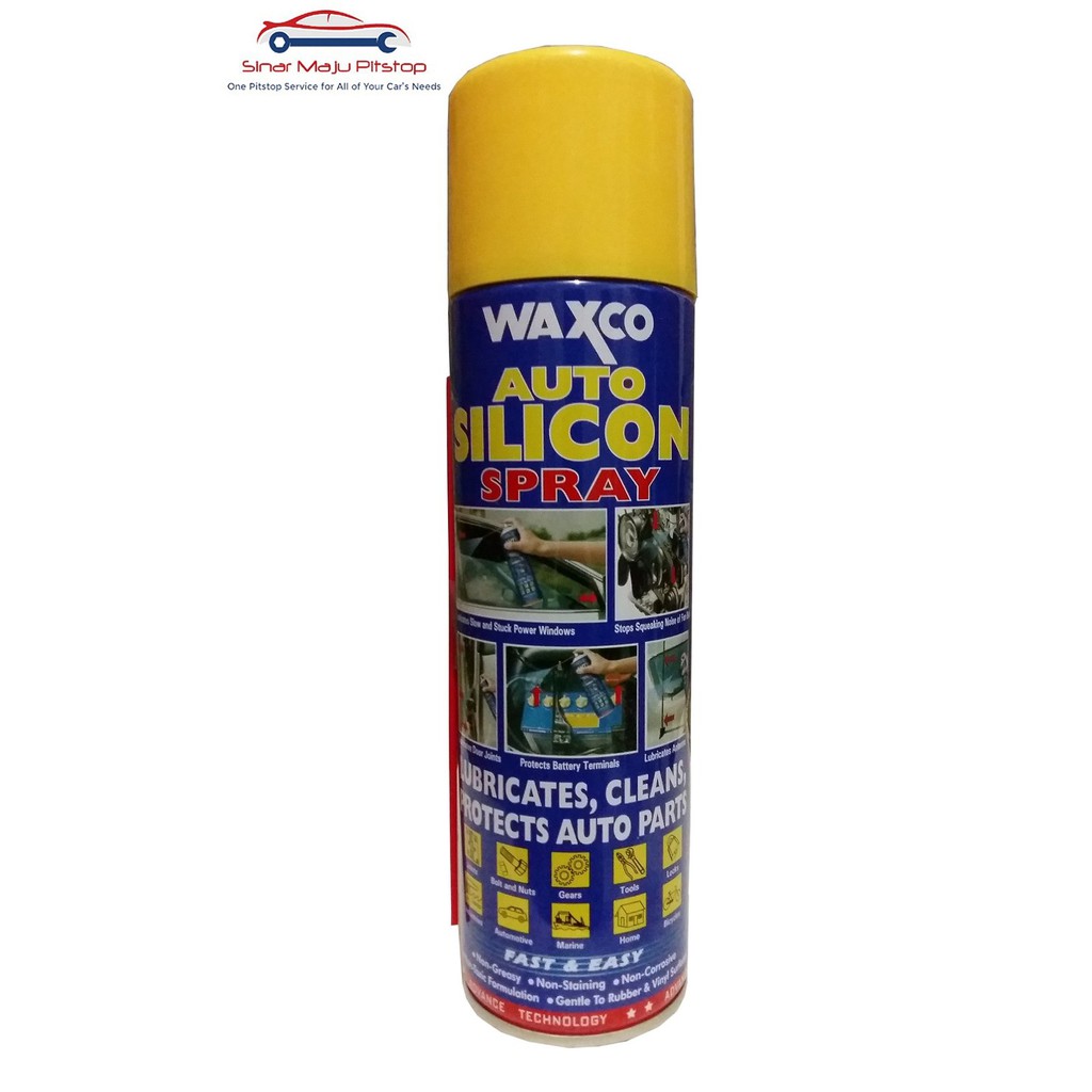Waxco Auto Silicon Spray 550 ml   Cairan Belt Dressing Perawatan Fan Belt V Belt Motor Matic Origin