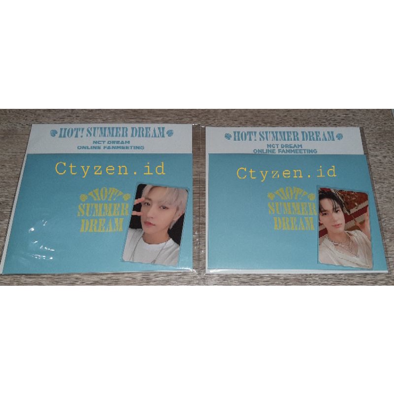 Special Ar Ticket Nct Dream Online Fanmeeting Hot Summer Dream Renjun Jeno Unsealed