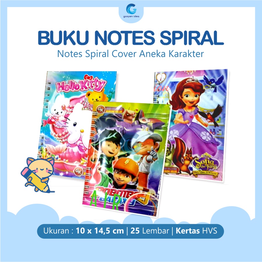 

Buku Spiral Karakter Anak Buku Tulis Spiral Anak