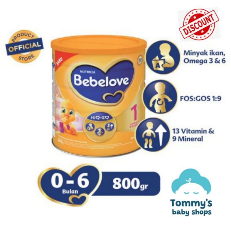 Bebelove 1 Susu Formula 0-6 Bulan 800gr